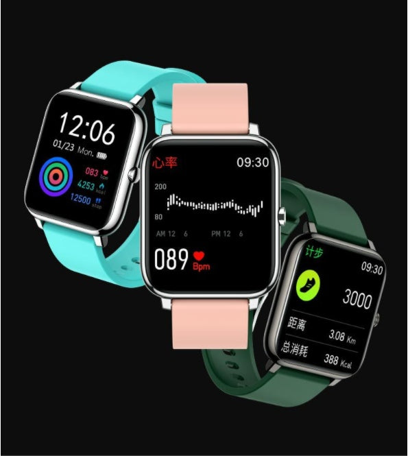 Smartwatch mit IPS-Farbdisplay 240×240, Bluetooth 4.0, Herzfrequenzsensor & Fitness-Tracking – Kompatibel mit Android & iOS
