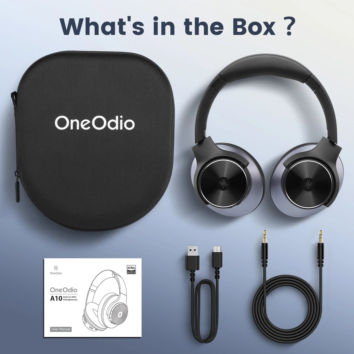 Soundivo OneOdio A10 – Bluetooth 5.4 Over-Ear Kopfhörer mit Hybrid ANC & Hi-Res Audio